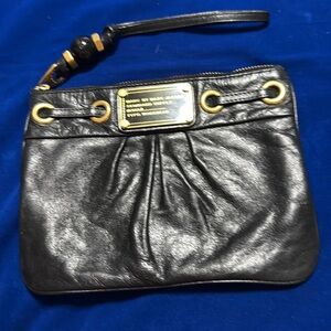 Marc by Marc Jacob Clutch Black Leather Purse Wristlet